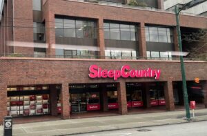 Sleep Country on 1195 W Broadway, Vancouver