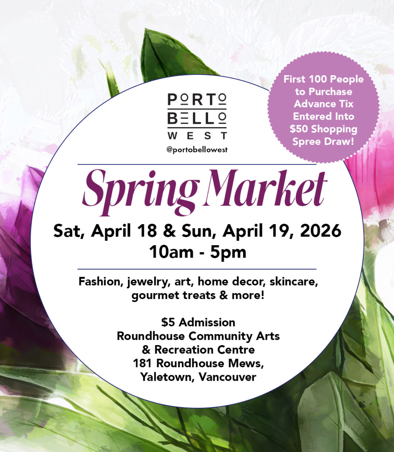 Portobello West Spring Market 2026 - Vancouver Page