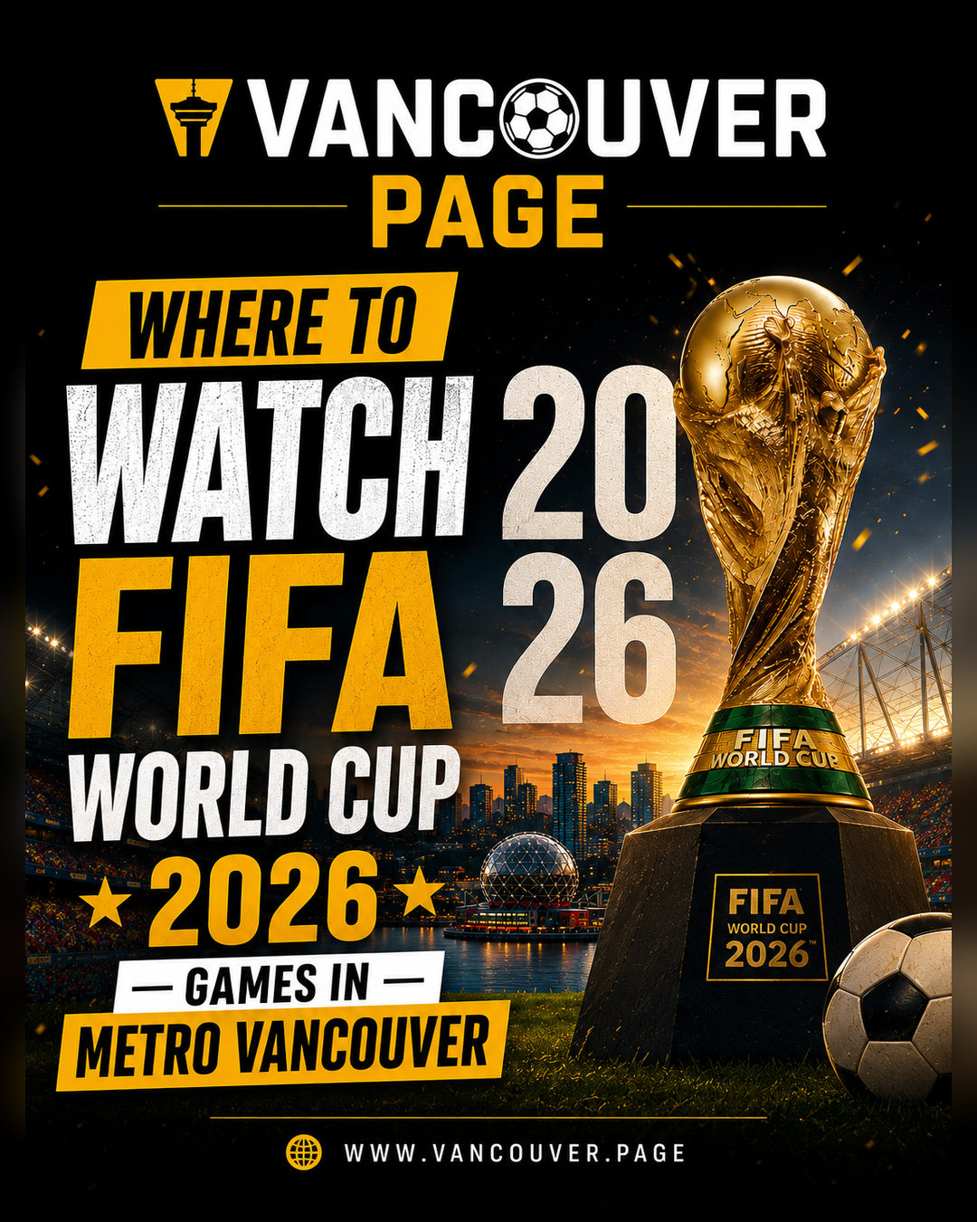 Where to Watch FIFA World Cup 2026 Games in Metro Vancouver Guide - Vancouver Page